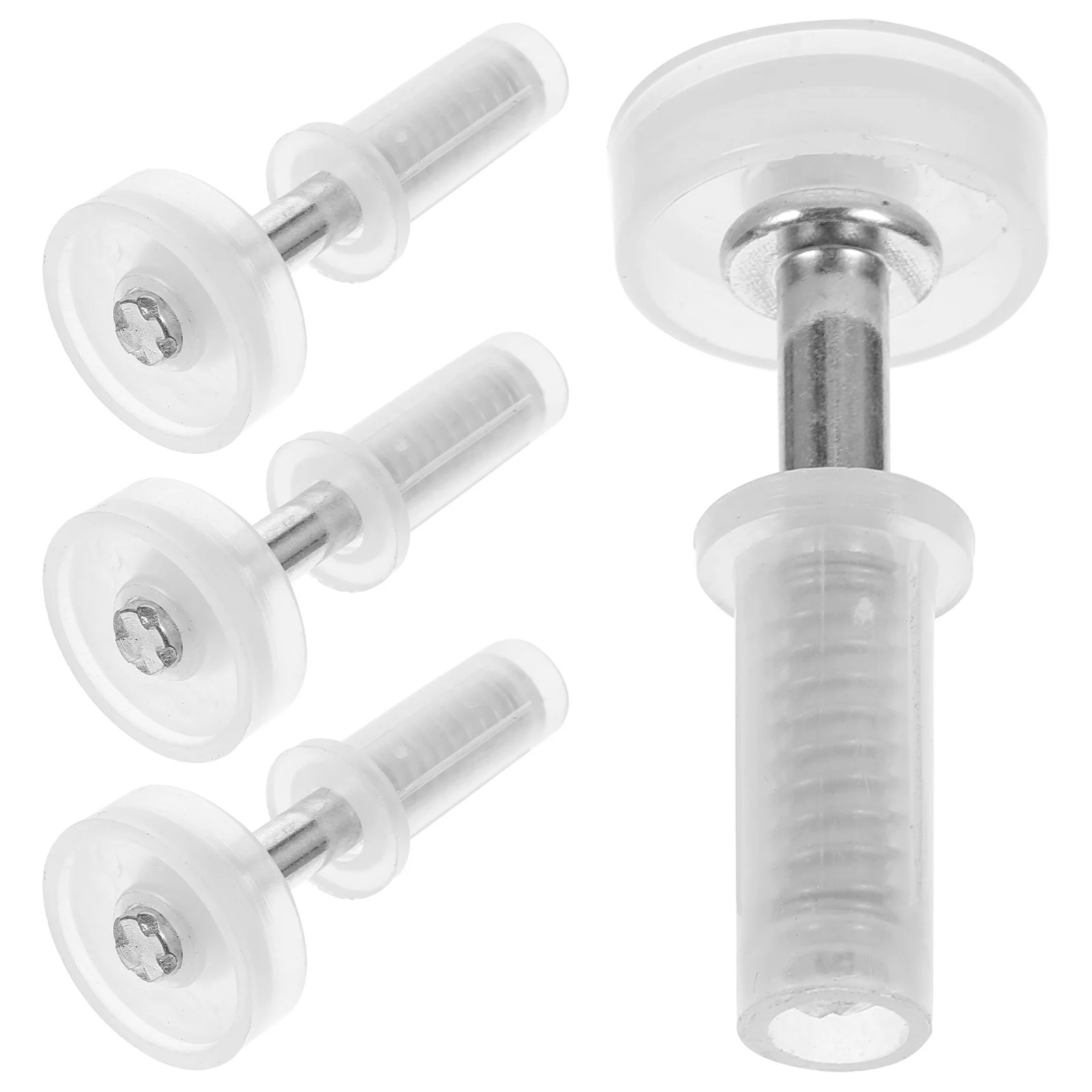 

4Pcs Bifold Door Pivot Closet Hinges Stainless Steel Plastic Durable Hardware Smooth Opening Folding Door Hardware Accessories