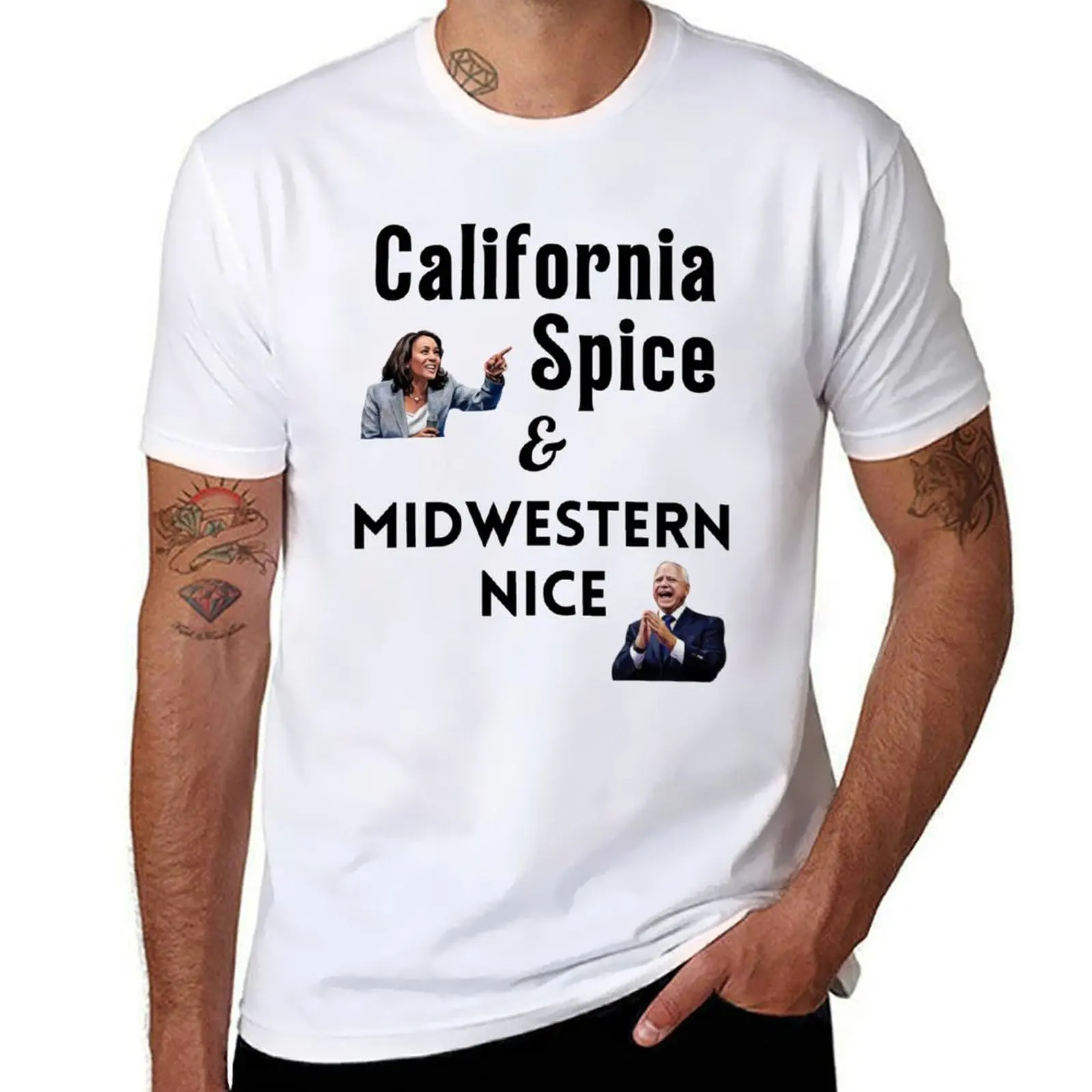 

Kamala Harris Tim Walz 2024 T-Shirt man t shirts for men casual funny t shirts man man t shirt heavy cotton T-Shirt