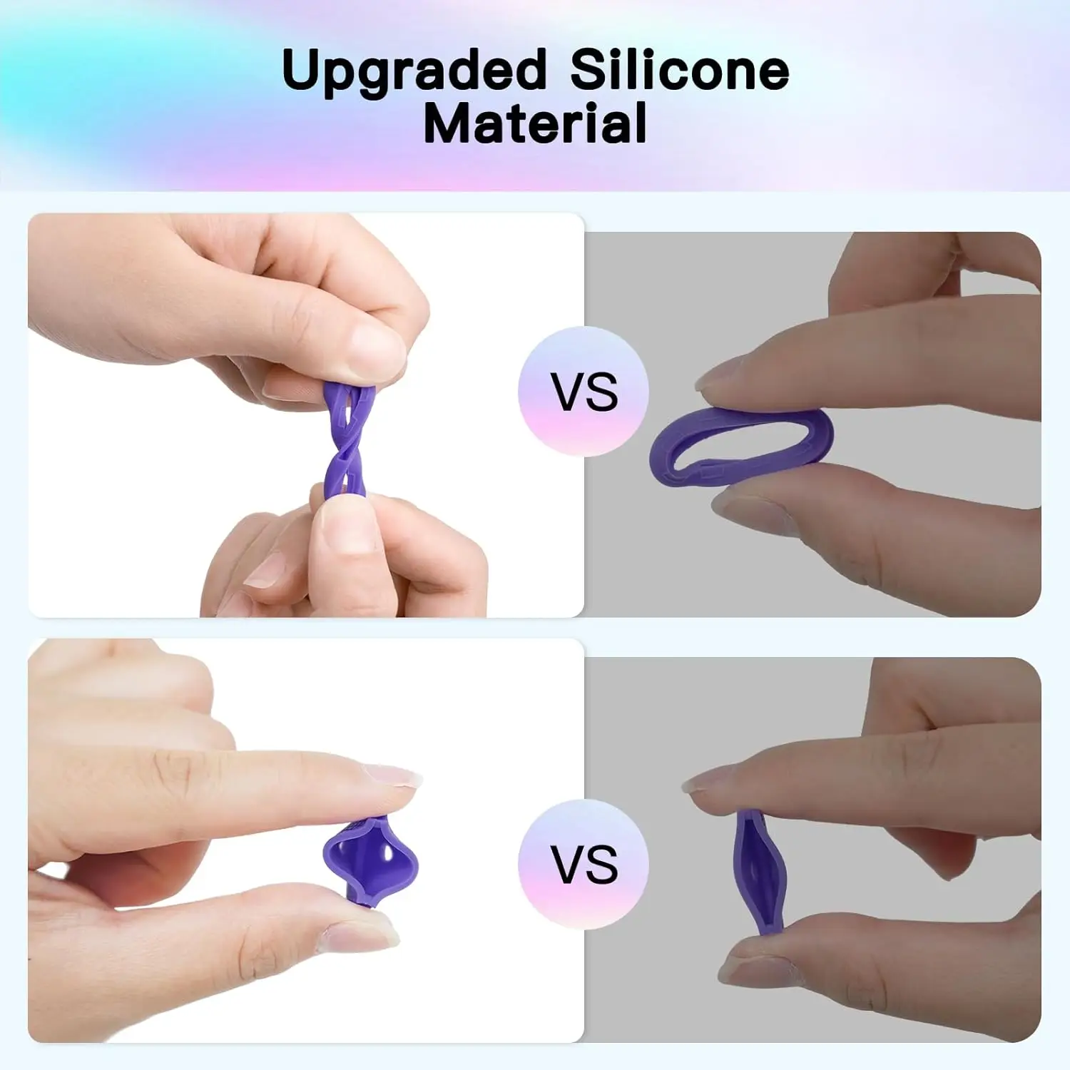 Silicone Elastic Key Caps Set Flexible Key Covers Key ldentifier Tag Covers For Easy ldentifying Door Keyrings