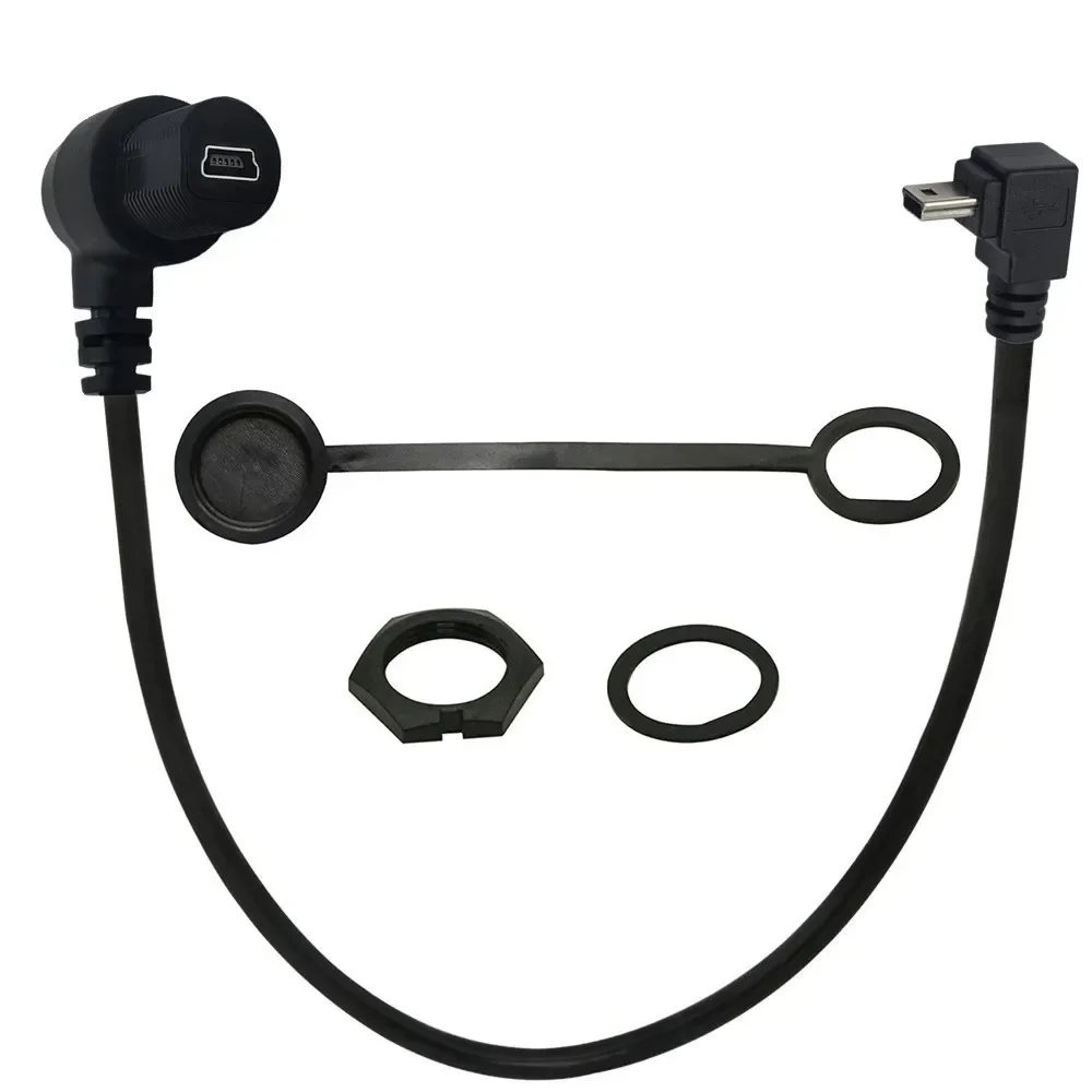 Mini 5Pin Male to Female AUX Flush Panel Mount Extension Cable for Car Truck Boat Motorcycle Dashboard.mini USB Extension Cable