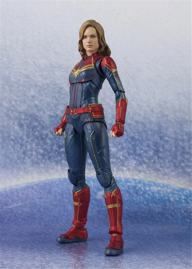 15cm SHF Marvel Captain Movie Marvel Avengers 4 Endgame  Action Figure Model Toys Doll For Birthday Gift