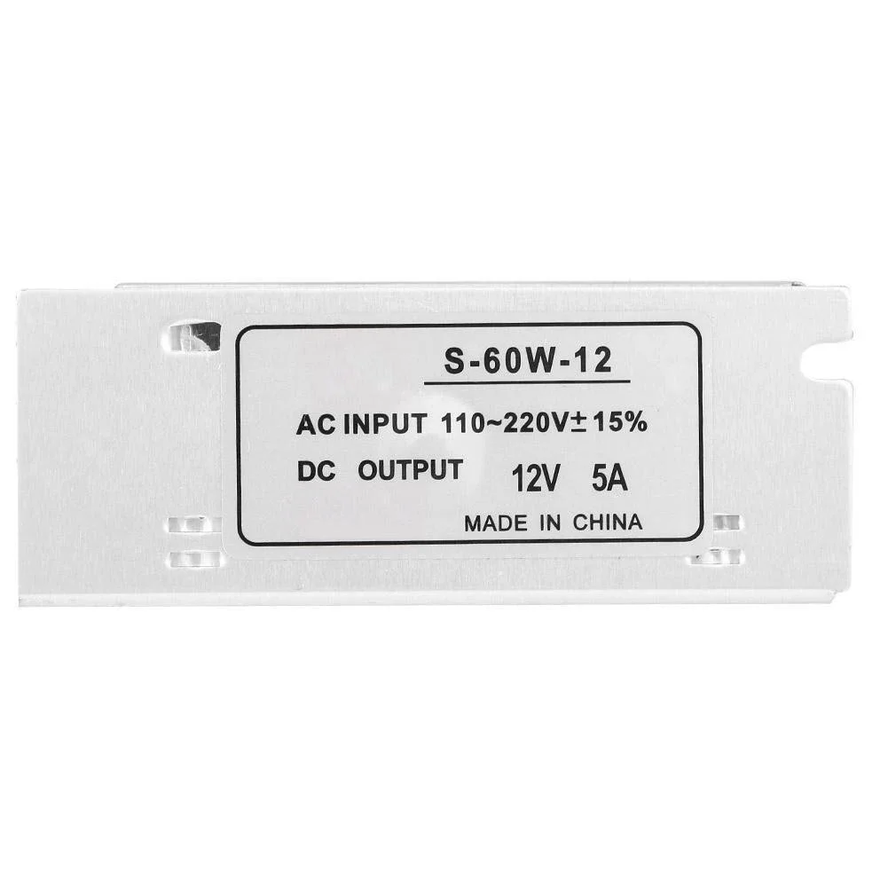 1/2Pcs 12V 5A Power Supply Adapter 60W Switching Power Supply 220 AC To 12V DC for LED Strip