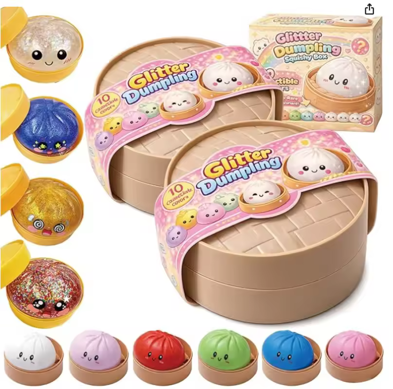 2026 New Blind Box Bread Stress Relief Toy Cute Smiling Face Simulation Bread Squeeze Toy Collectible Desk Decoration Kids Gift