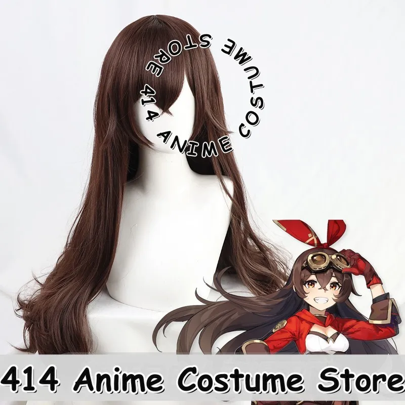 

Парик для косплея Game & Anime Amber Genshin Impact 80 см, волнистые термостойкие волокна, синтетические волосы