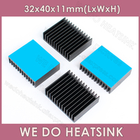 WE DO HEATSINK 32x40x11mm Without or With Thermal Tape Black Heatsink Aluminum Cooler Radiator Cooling For MSATA M.2 Hard Disk
