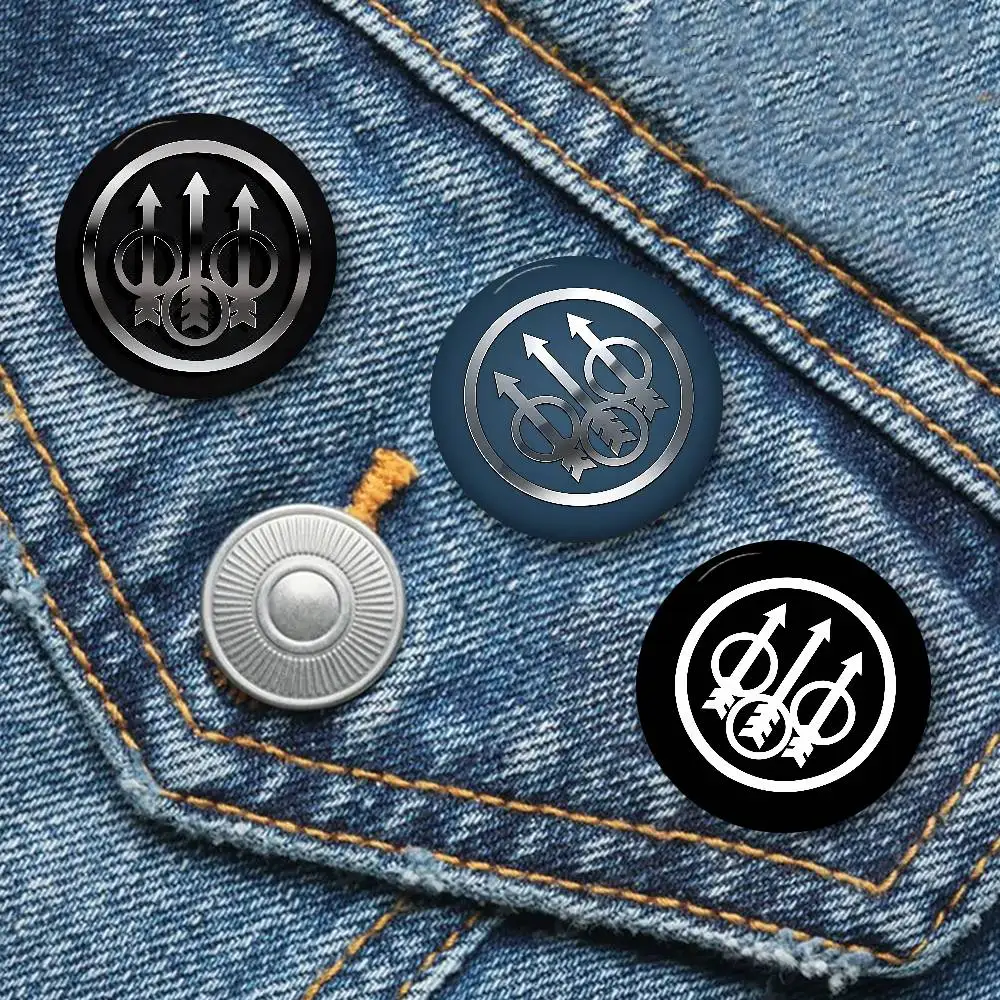 G-Gun BerettaS LOGO 32/44/58MM Customizable Button Pins Cute Funny Creative Badge Jewelry Decor Gifts For Friends