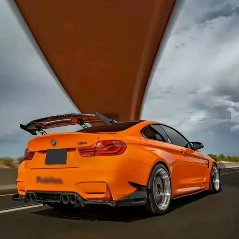 Carbon Fiber Car Rear Trunk Spoiler Rear Wing Tail Wing Parts For-BMW F80 M3 F82 F83 M4 2015-2019 MAD Style Upgrade Body kit