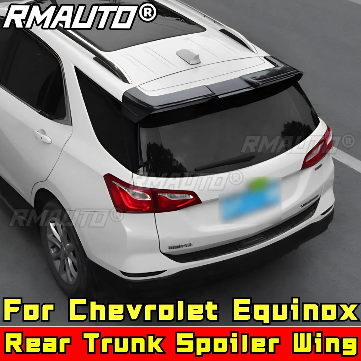 For Equinox Body Kit Rear Trunk Wing Spoiler Matte Black Sport Style Rear Spoiler Wing For Chevrolet Equinox Car Accessories