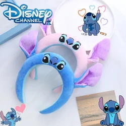 Disney Lilo & Stich Headband Cute Cartoon Stitch Anime Decorative Headband Plush Anti-Slip Hair Band Girl Children Birthday Gift