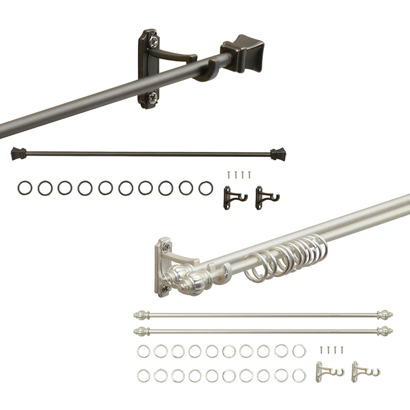 1Pc Casa Delle Bambole In Miniatura Tenda Asta di Supporto Modello 1:12 Mini Gancio In Metallo Anelli Finestra Fitgs Decor Giocattolo Casa di Bambola Accessori