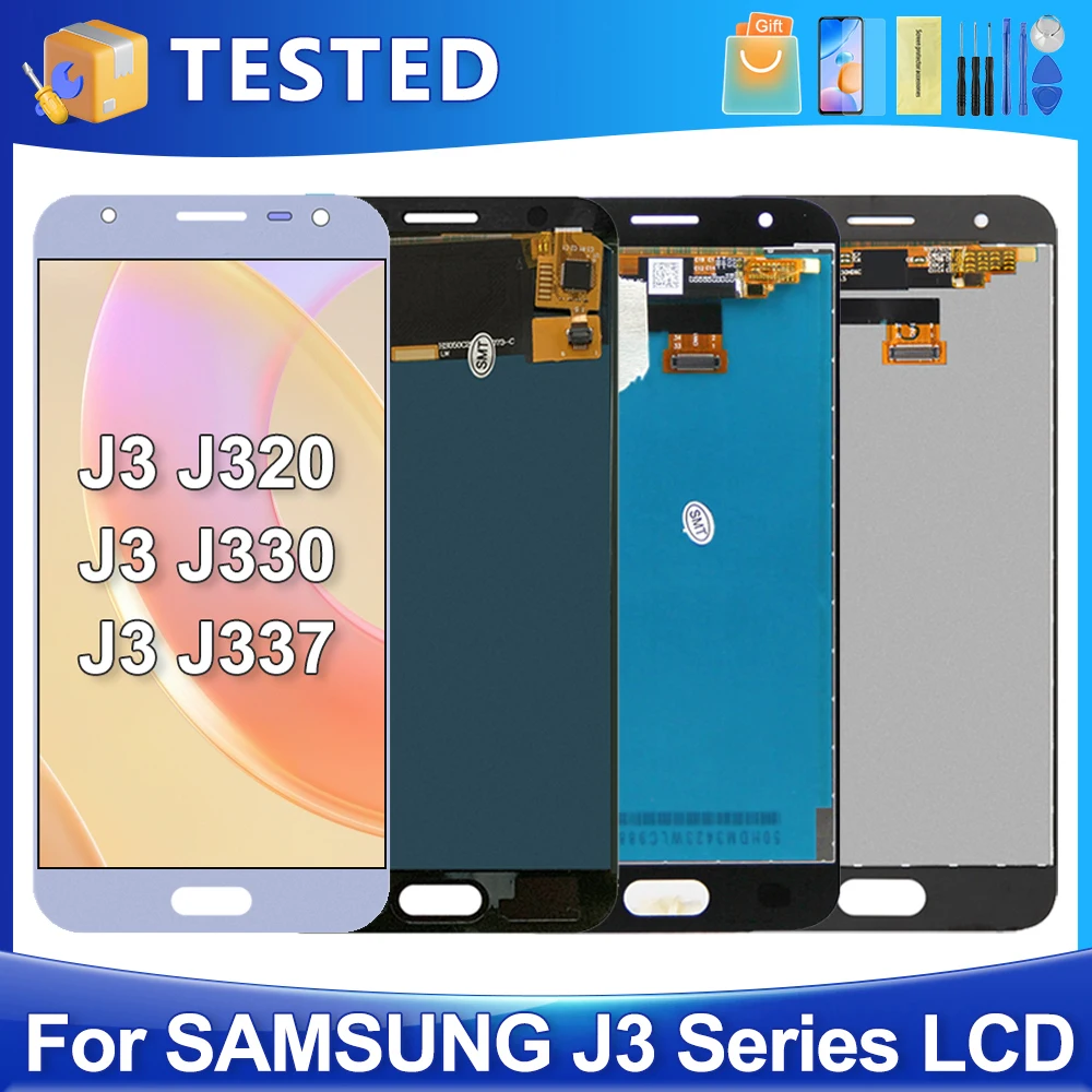 5.0''J3 2016 2017 2018 For Samsung For  J320 J330 J337 LCD Display Touch Screen Digitizer Assembly Replacement