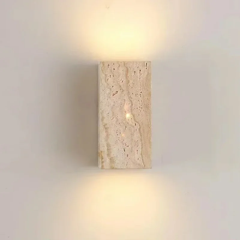 Natural Stone Wall Lamp Art Decor Sconce For Foyer Dining Room Bedroom Stairs Aisle Corridor Atmosphere Lighting Fixtures