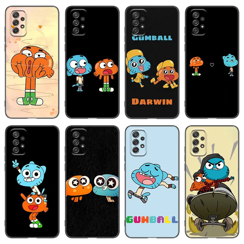 Gumball And Darwin Phone Case For Samsung A13 A22 A24 A32 4G A33 A34 A35 A52S A53 A54 A55 A73 5G A06 A12 A14 A15 A23 A51