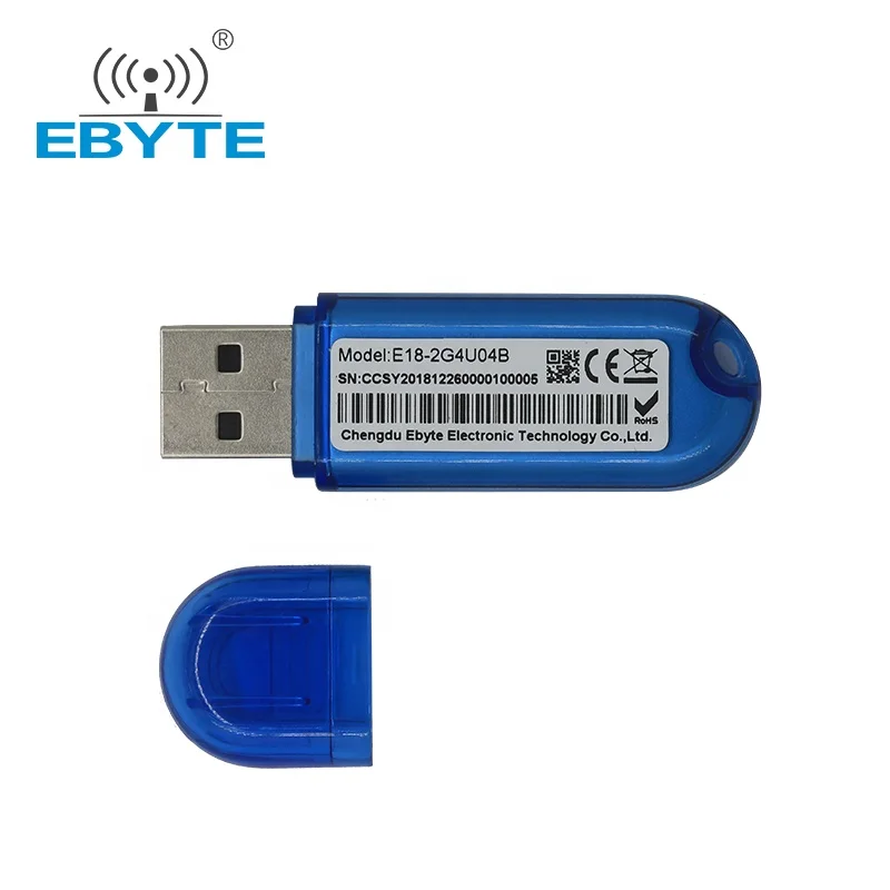 CC2531 Zigbee Wireless Data Transmitter Receiver 2.4Ghz USB Interface 4dBm IoT uhf RF Module EBYTE E18-2G4U04B PA + LNA PWM GPIO