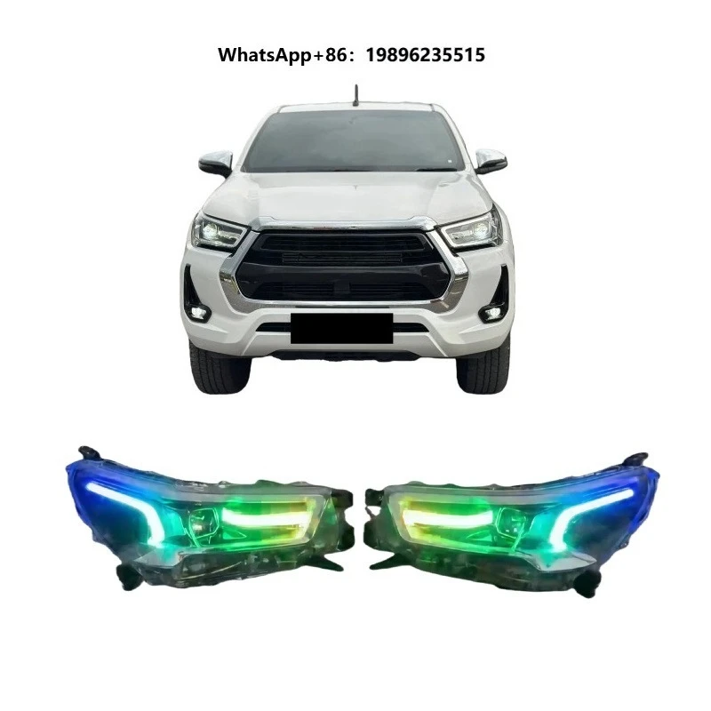 Auto Headlight for  HILUX REVO 20 21 22 23 24 25 Upgrade LED Headlights Head Lamp