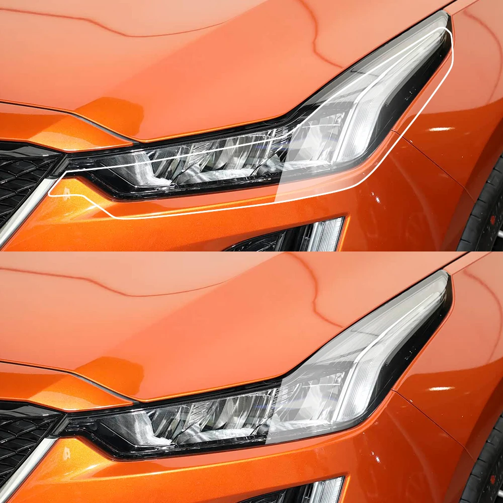 Premium TPU PPF for Cadillac CT5 2020-2026 High-Gloss Smoke Black Pre-Cut Headlight Cover Anti-Scratch Protective Vinyl Wrap Kit - view 3