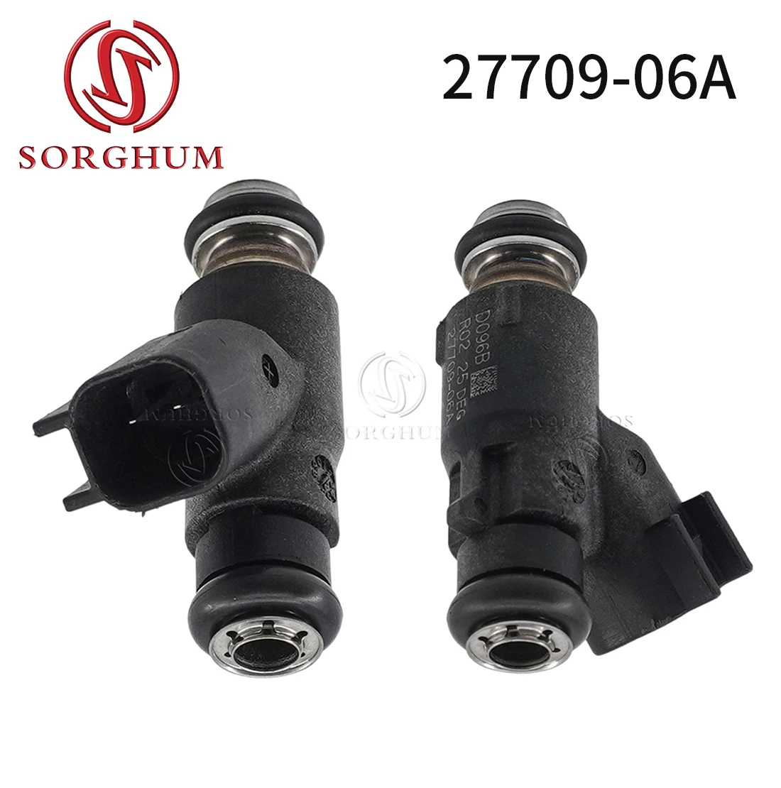 SORGHUM 27709-06A For 2006-015 Harley Davidson Motorcycle 25 Degree 2PCS/Set Auto Fuel Injectors Replacement 27654-06 27709-06A