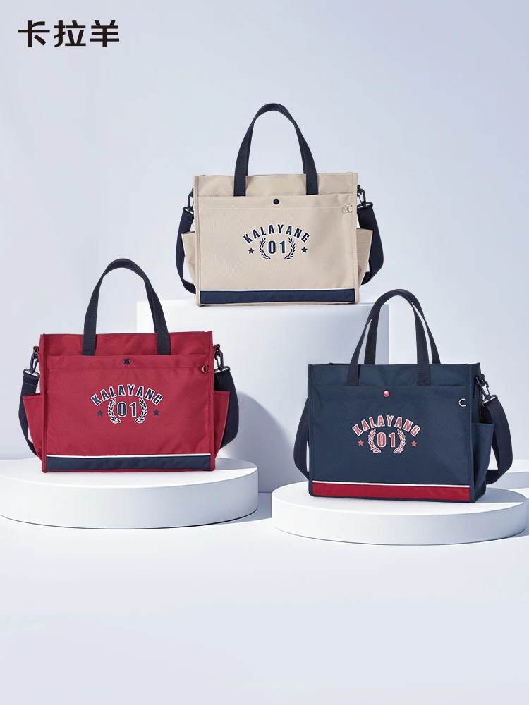 Bolsa de Tutoría para Estudiantes de Primaria de Gran Capacidad con Múltiples Compartimentos, Bolsa de Arte con Diseño de Ove...