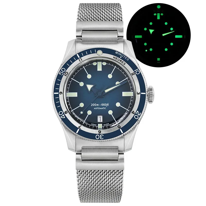 

2023 NEW IXDAO 5305Men's Watch Titanium Alloy Level 2 Mechanical Diving Watch PT5000 Automatic Movement Waterproof 20Bar Watch