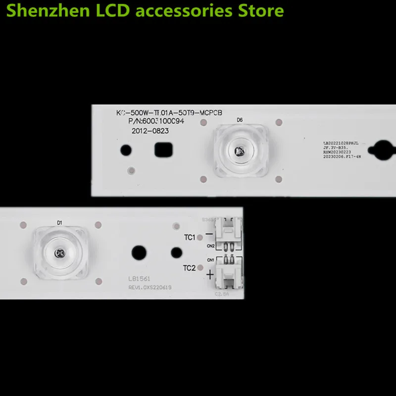 New original FOR HKC-500W-TE01A-50T9-MCPCB LE50H3280 T500HVN01 558MM 3V 6LED 100%NEW LED backlight strip