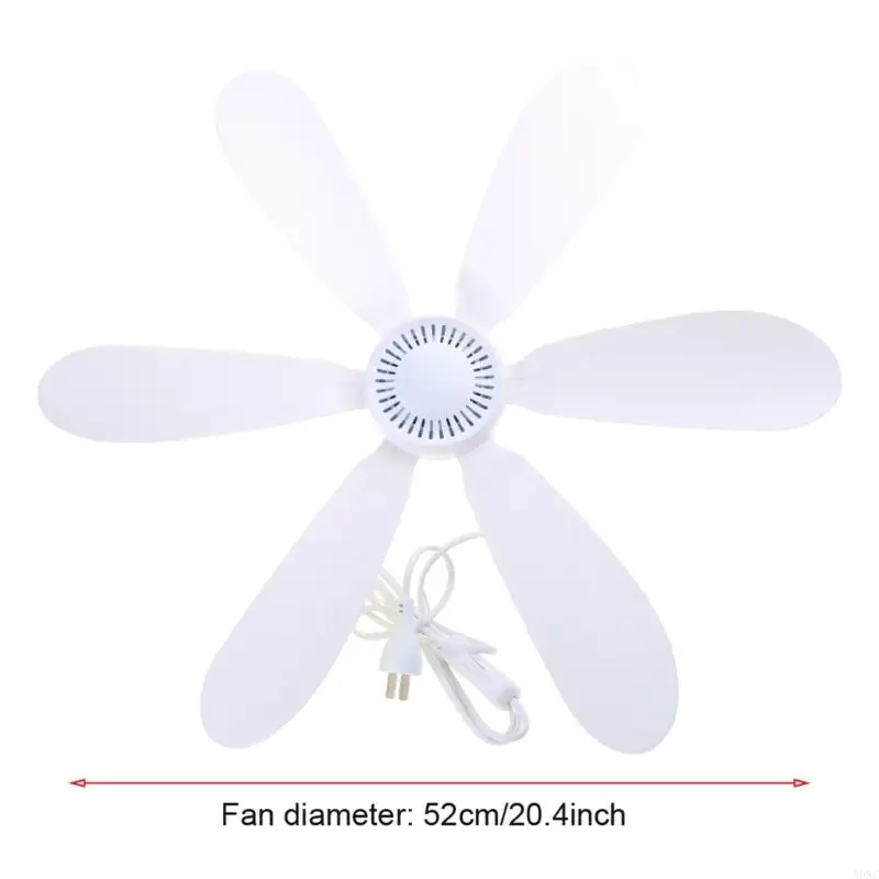 A0NC 220V 20W 6 Листья 20,4 "Потолочный вентилятор Mini Mini Fan не может поддерживать 110V