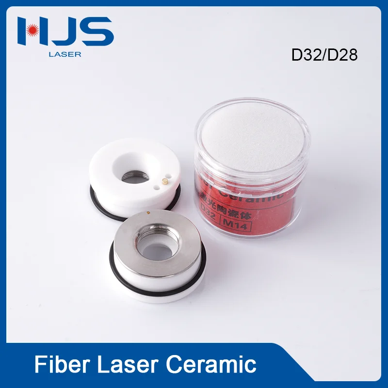 HJS Laser Ceramic Nozzle Holder D28/D32 Fiber Laser Ceramic For Raytools WSX Bodor Precitec Fiber Laser Head