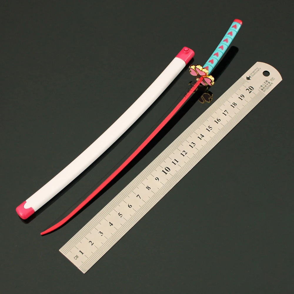 Demon Alloy Katana Toys Slayer 26cm / 10.23inches Samurai Sword Replica with Sheath & Eject Button, Collectible Gift Decor