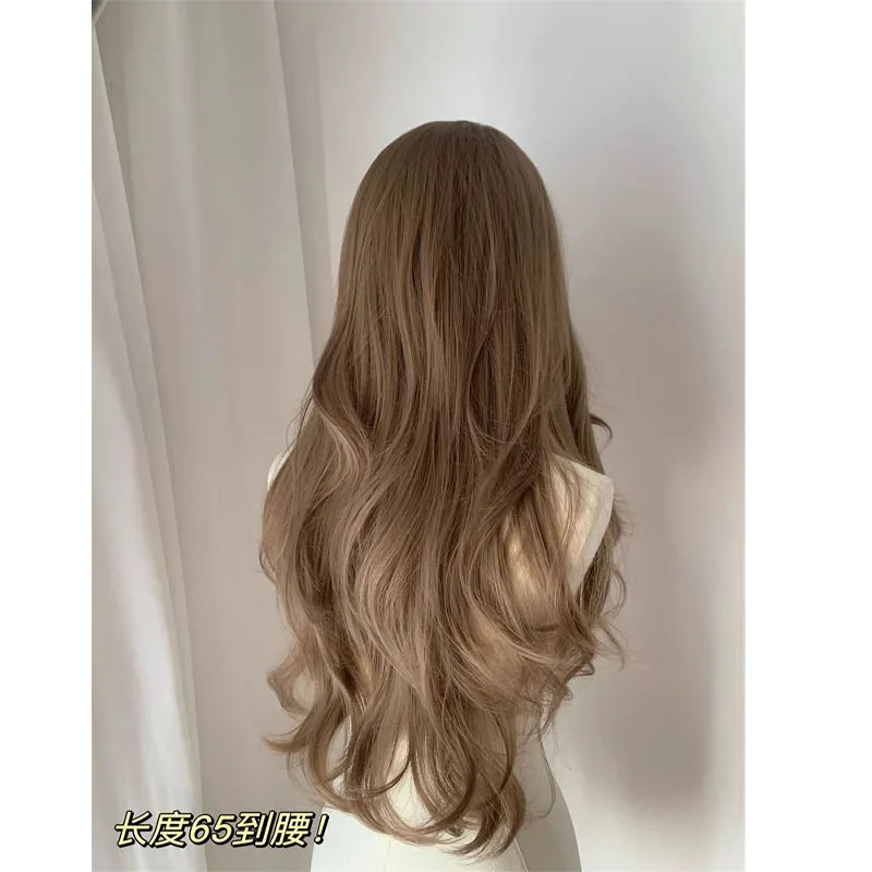 Brown Wig Long Wavy Lace Front Wigs for Women 26inch Middle Part Hairline Natural Daily Party Wear Full Wigs Daily Synthetic Wig