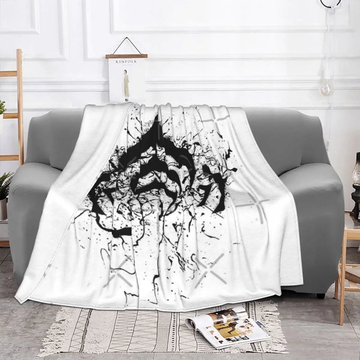 Warframe Logo Four Seasons Universal Blanket Campsites Can Be Laid Mother's Day Gift