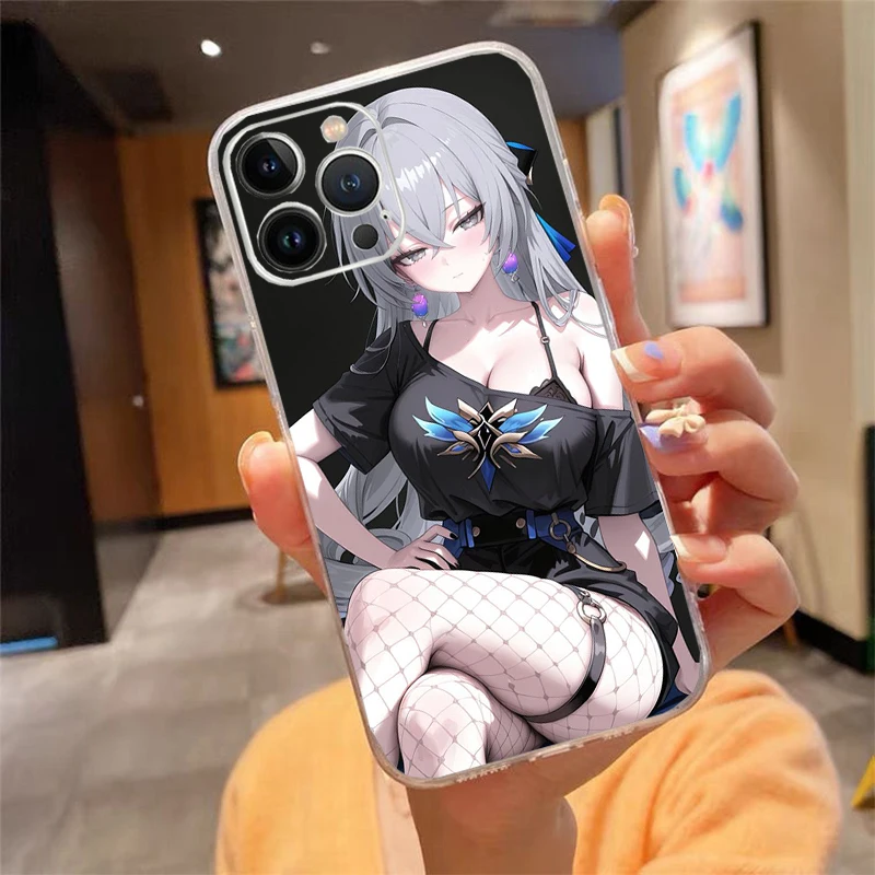 

Phone Case Carcasa Funda For iPhone 17 Pro Max Air 16 15 14 13 Pro Max 15 16 Pro 15Plus Anime kawaii girl Case