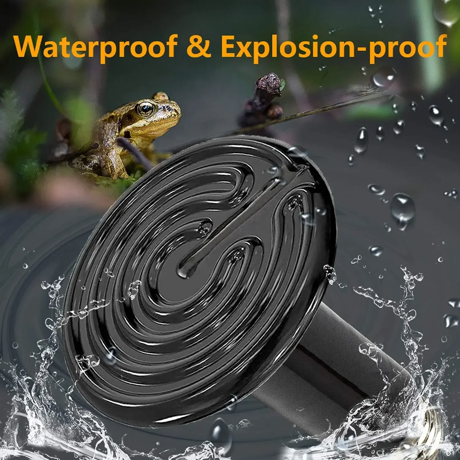 100W/150W Ceramic Heat Emitter for Reptiles and Amphibians - Long-lasting Heat Lamp