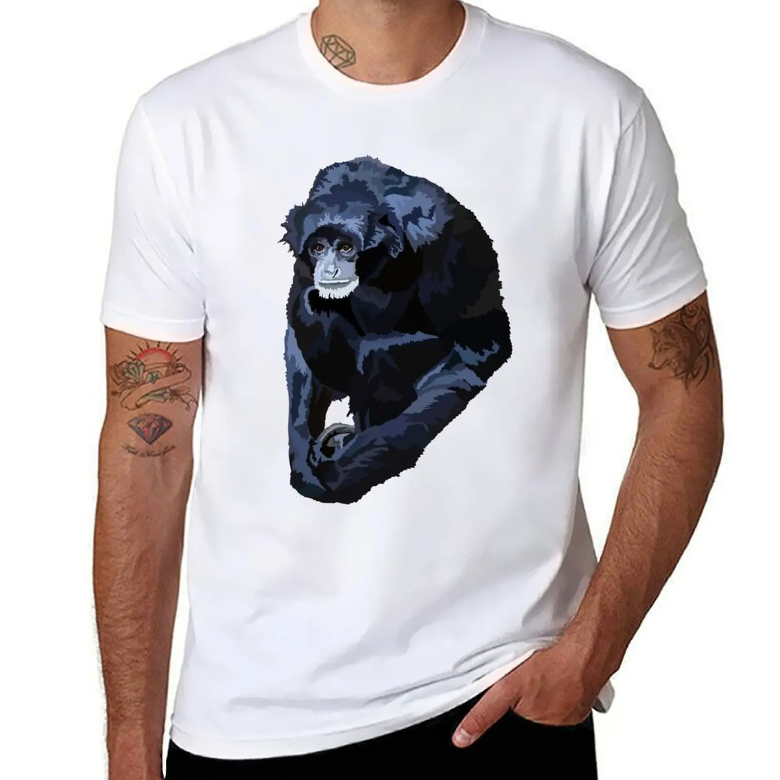 

S is for Siamang T-Shirt funny t shirts dark humor t shirt for man 100 percent cotton T-Shirt