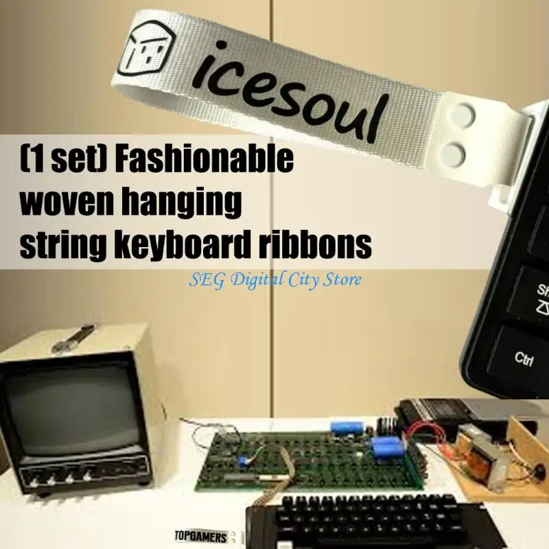 

U75B Fashionable Keyboards Strap Lightweight Ergonomic Keyboards Travel Lanyard