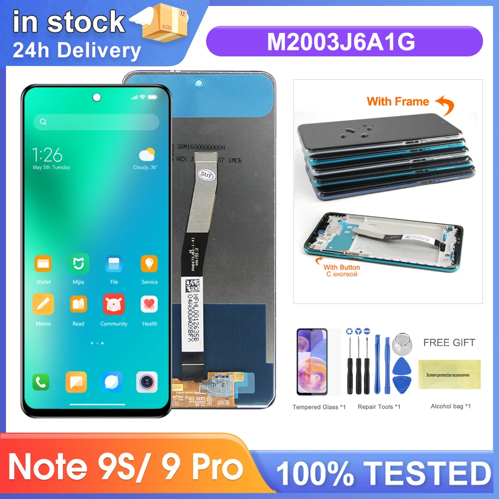 شاشة LCD لجهاز Xiaomi Redmi Note 9S بحجم 6.67 بوصة: تقييم شامل ودليل تركيب عملي