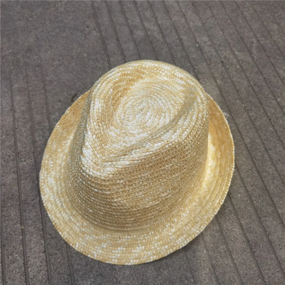 Simple Unisex Beach Sun Straw Hats For Women And Men Summer Casual Panama Hat Female Jazz Hat Trendy Breathable Fedora Sun Cap