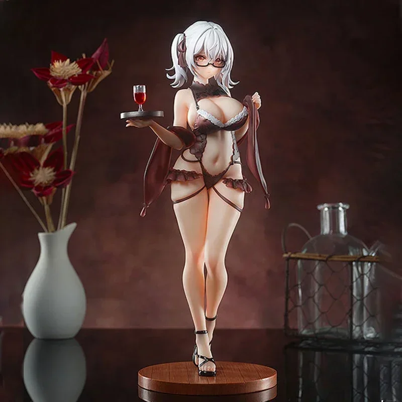 26 centimetri SIKI ANIM Alvina chan Bagnato Sexy Anime Figura Vino Cameriere Ragazza Cynthia/Esoutoys Dongtan Action Figure Modello Per Adulti Bambola Giocattoli