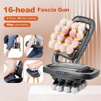 16-Head Fascia Gun High-Frequency Vibration Body Massage Gun Waist and Back  Massager Neck Shoulder Massager Muscle masajeador
