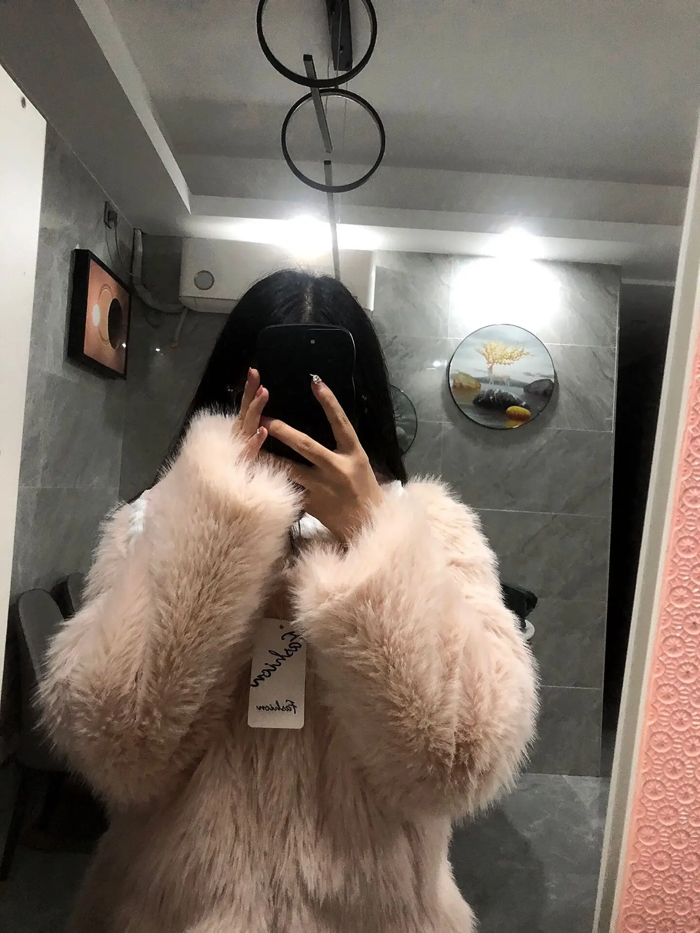 Fur Coat Women 2024 Winter New Thick Warm Top Pink Coat Short Jacket