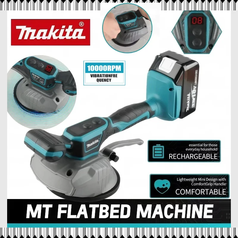 

Makita Tile Laying Machine For 18V with 8 Speed Adjustment High Capacity for Wall & Floor Vibration Home Decoration Tool