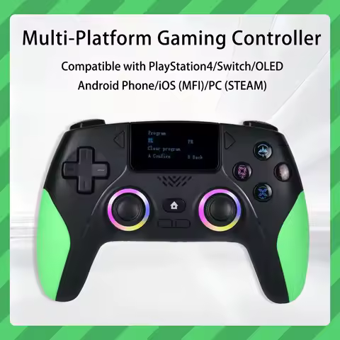 Clearance sale interactive screen wireless game controller, compatible with PlayStation 4/Switch/i0S/Android/Steam Deck, Hall ef