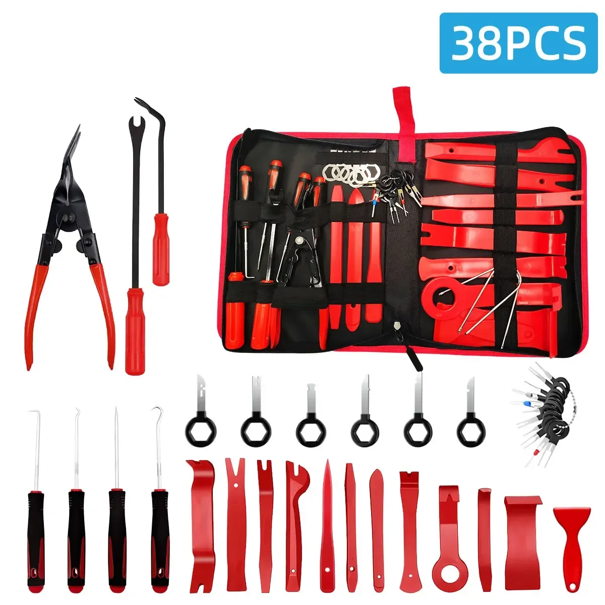 

Hand Tool Set Pry Disassembly Tool Interior Door Clip Panel Trim Dashboard Removal Kit Auto Car Opening Repair Tool Set