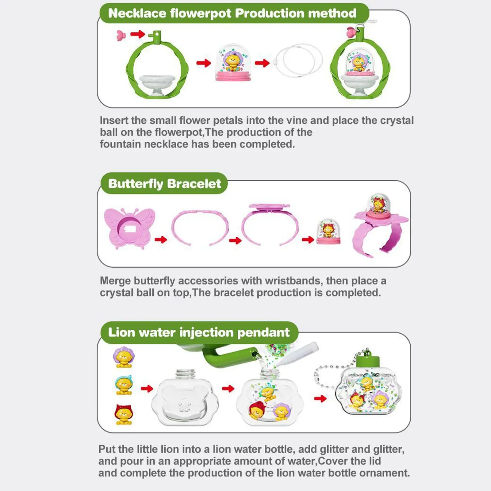 ชุดทำเครื่องประดับ ชุดของเล่นทำแหวน ที่คาดผม สร้อยคอ งานฝีมือแสนสนุกสำหรับเด็กผู้หญิง สร้างสรรค์กิจกรรมงานฝีมือสำหรับงานปาร์ตี้