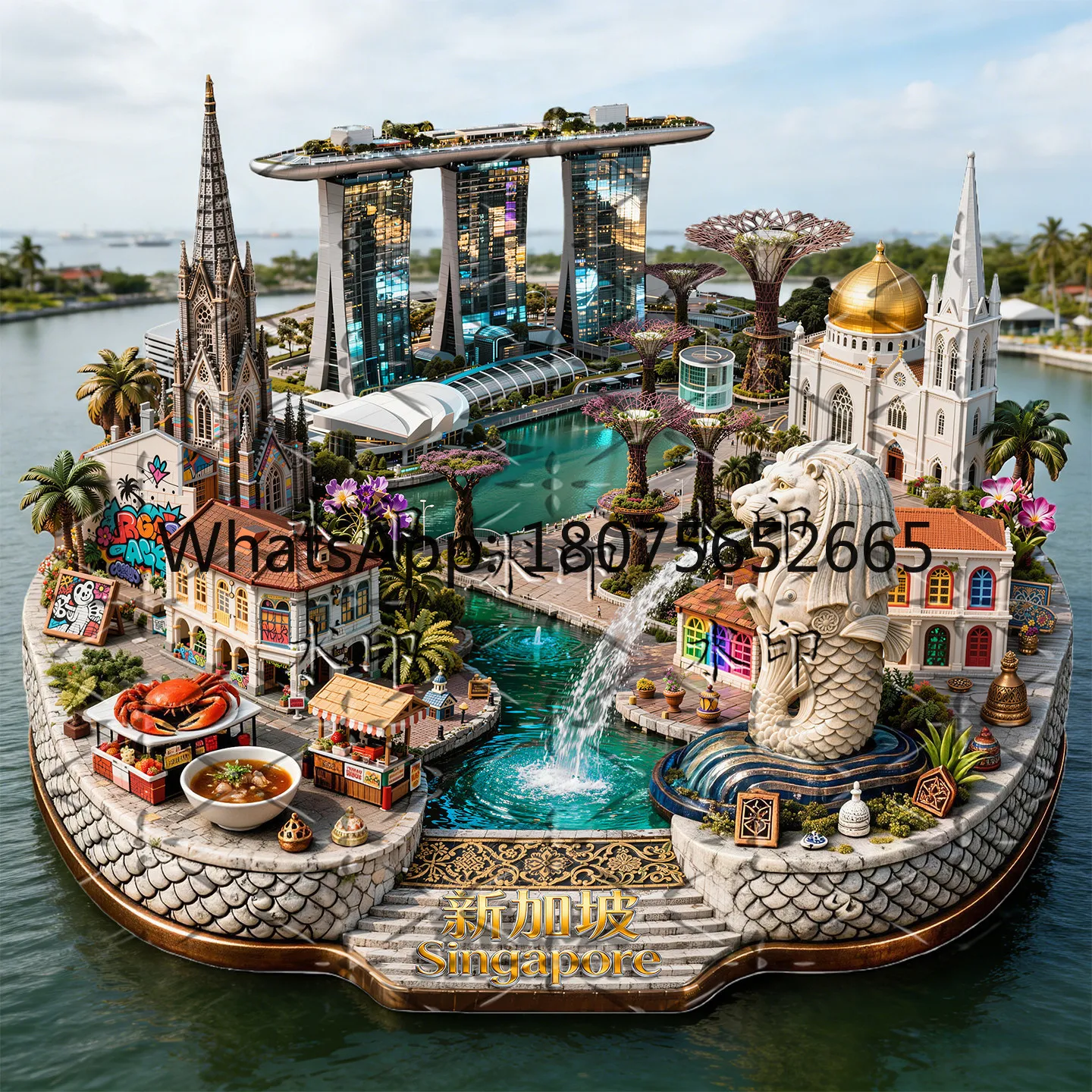 Metal embossed magnetic refrigerator stickers popular city tourist attractions collection souvenirs