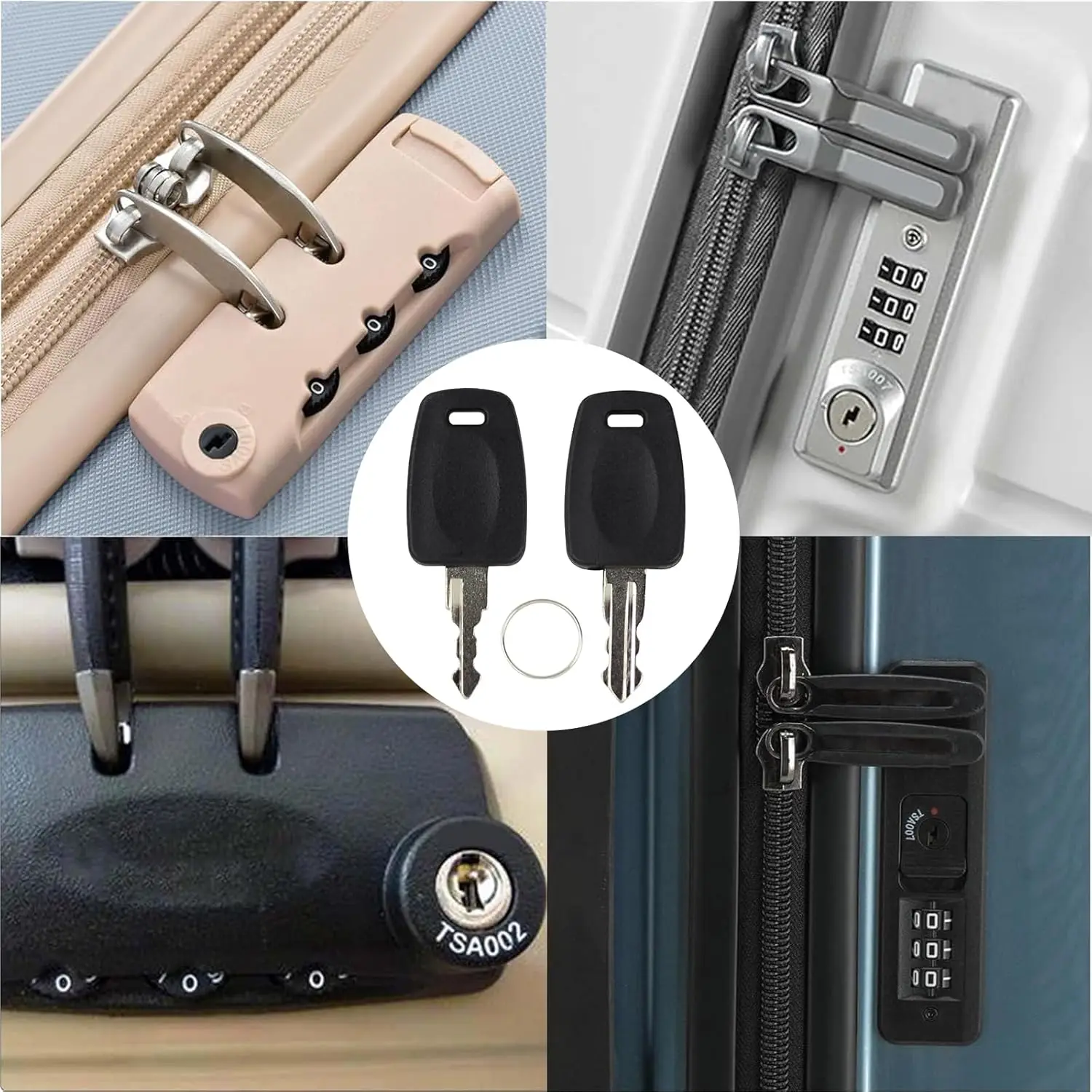 2PCS Luggage Key TS…