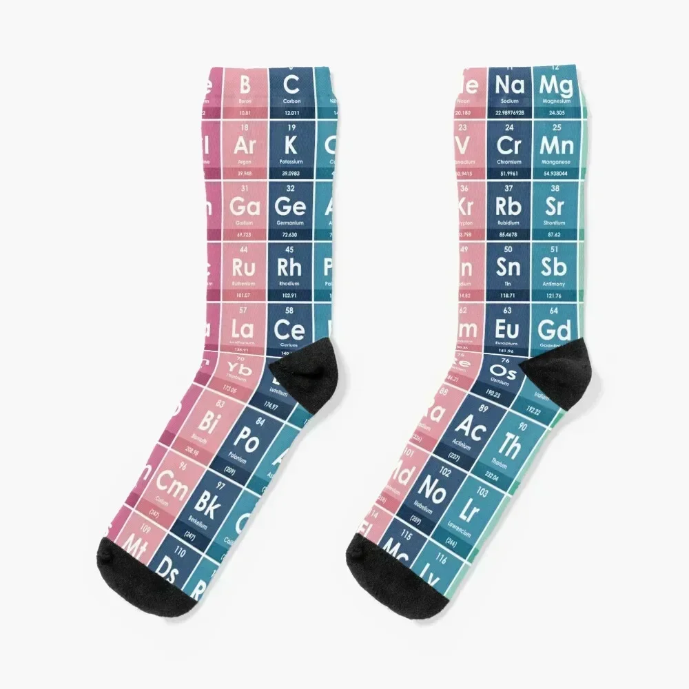 

Elements of the Periodic Table Socks Hiking boots man soccer anti-slip summer Male Socks Women's