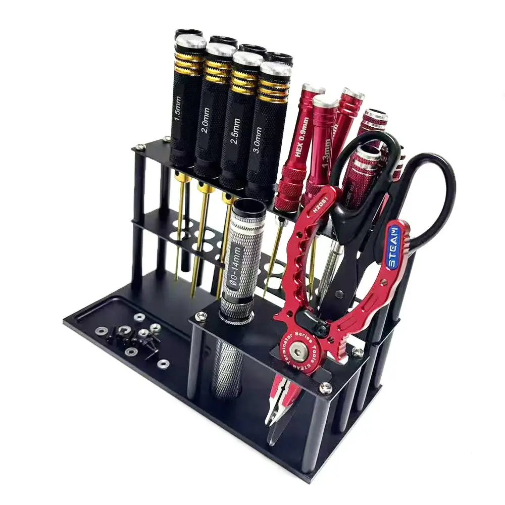 

Screwdriver Organizer Rack Tool Holder Wall Organizer Wall Mount Storage Rack Organizer for Workshop, Shed, Garage Tool Storage