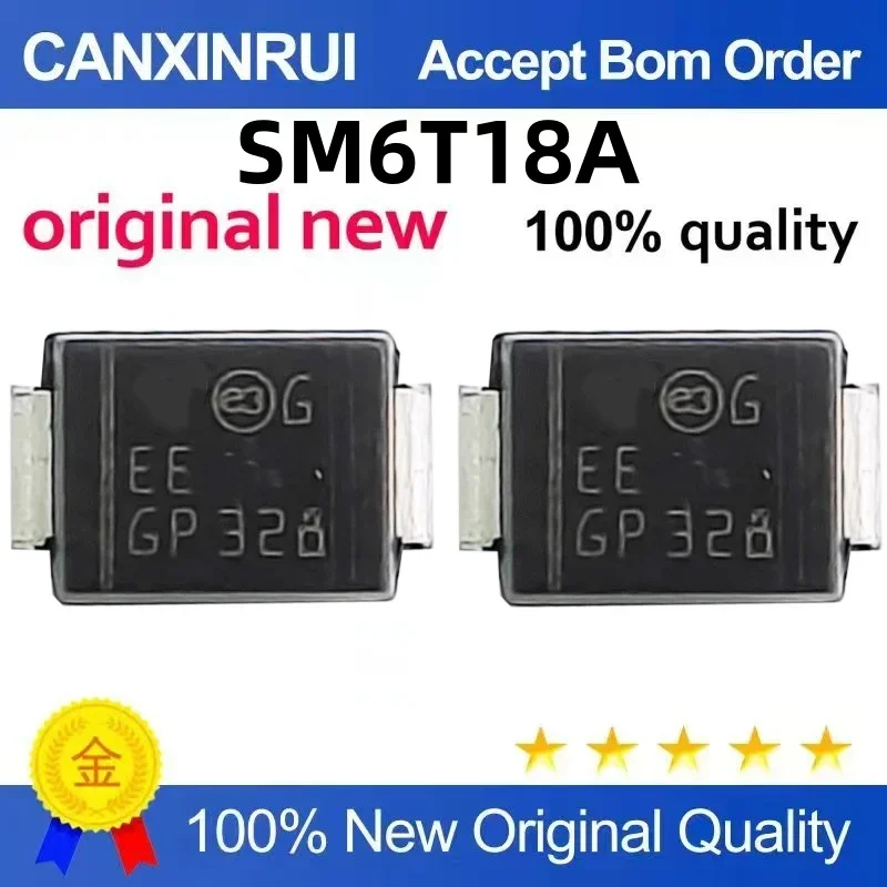 (5-100 pieces)Brand new original SM6T18A silk screen EE SMB (DO-214AA) transient suppression diode spot chip