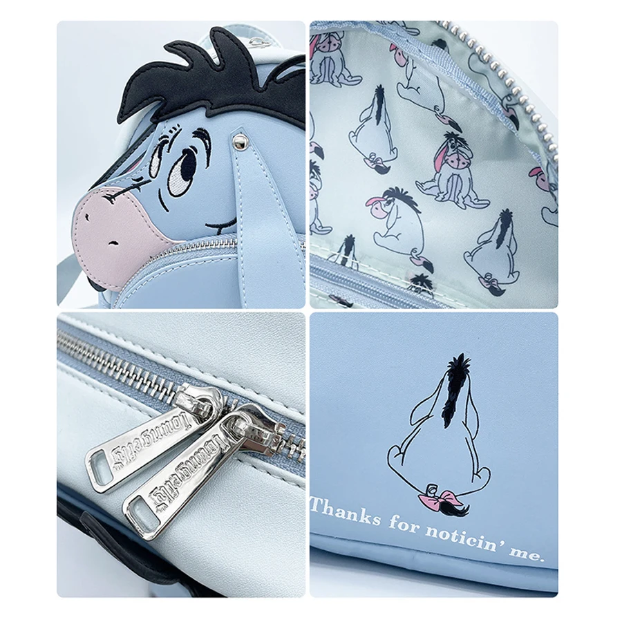 Mini mochila Disney Monsters University de piel sintética, bolso de hombro con doble correa, mochila para Cosplay