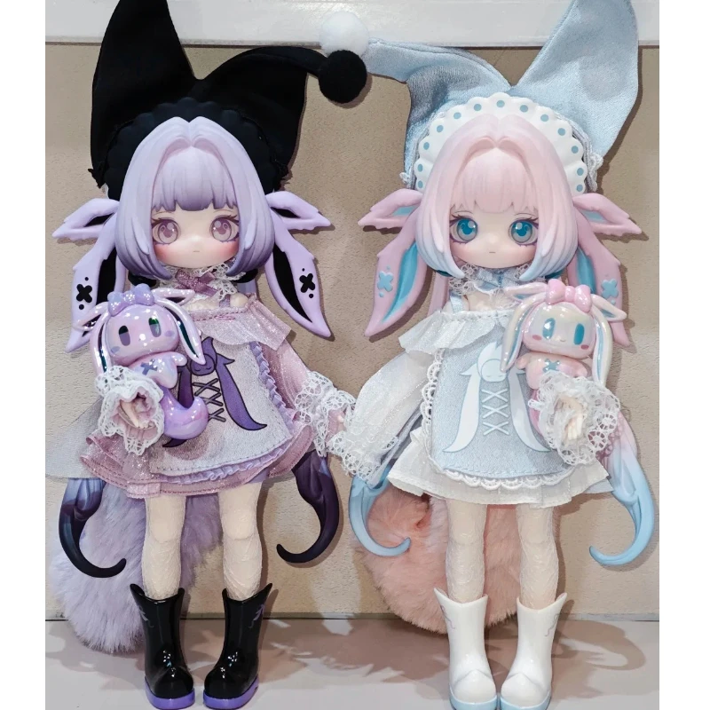 

Lulu Spirit 1/12 Scale Posable Bjd Doll With Skeleton Four Eared Spirit Story Series Blind Box Limited Collectible Gift