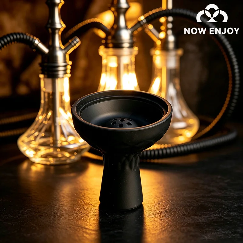 NOW ENJOY High Quality Silicone Tobacco Bowl 7 Hole Shisha Hookah Bowls for Smoking Cigarette Holder Chicha Кальян Accessories
